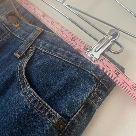 Abercrombie & Fitch Vintage Jeans Womens Size 6 Long Flare Casual Festival Denim - Picture 10 of 12